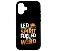 Led by the Spirit Fueled by the Word Bold Christian Truth Case for iPhone 16
