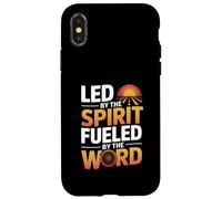 Led by the Spirit Fueled by the Word Bold Christian Truth Case for iPhone X/XS