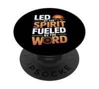Led by the Spirit Fueled by the Word Bold Christian Truth PopSockets Adhesive PopGrip