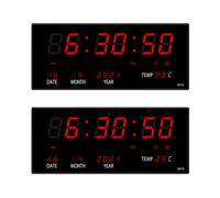 LED Calendar Electronic Clock Digital Wall Clock Red