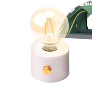 LED Camp Lamp, Small Vintage Lamp, Cute Table Lamp - Decorative Bedside Lamp, Creative Office Atmosphere Light, Retro Camping Lamp for Indoor and Outdoor