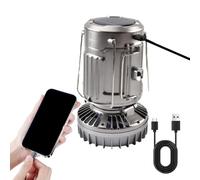 LED Camping Lantern,Camping Lights Solar Powered Lantern | Rechargeable Waterproof Survival Gear Power Bank with Foldable Cooling Fan for Outdoor Outages Tent Storm Hiking