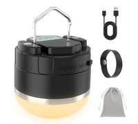 LED Camping Lantern Rechargeable, 1000LM Portable Camping Tent Light with 4 Light Modes & Magnetic Base, 4000mAh Emergency Hanging Light for Hurricane, Power Outage, Home, Camping, Hiking