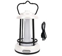LED Camping Lantern Rechargeable Retro Camp Light Super Bright Stepless Dimming Emergency Survival Lanterns Portable Tent Lights for Outdoor Camping Home Lighting ABS PC Material