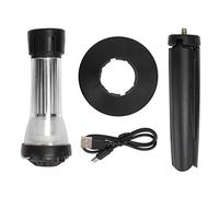 LED campsite lamp with support, outer lamp with powerful magnet, reloadable aba-journal for hiking, fishing, garden and emergency