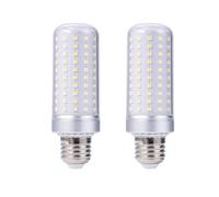 LED Candelabra Light Bulbs 300W Equivalent E27 Screw Base - 30W Chandelier Candle Light Bulbs,Corn Bulb, 4000LM,Non-dimmable 2 Pack (Warm White 2700k-3000k)