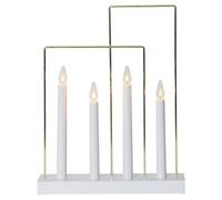 LED Candle Arch Lights Glossy Frame White 4 X 3W E10 Extra Warm Switch