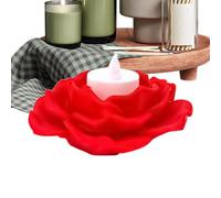 LED Candle Holder | Vintage Red Home Decoration | Votive Candle Holder Party Dinner Halloween Christmas Thanksgiving