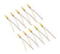 LED Candle Lights with Dynamic Flame Simulation for Birthday Parties and Home Styling Powered by 3V or 5V Cells (10pk)