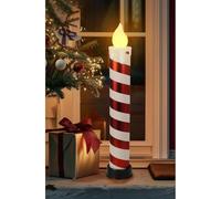 LED Candy Candle 83 cm XXL Candy Cane Illuminated Christmas Candle with Timer Luminous Candle Taper Candle Decorative Candle Mood Light for Christmas Indoor Outdoor Use LED Candy Cane Candle