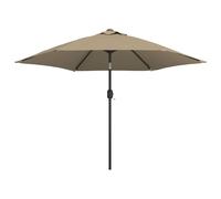vidaXL LED Cantilever Garden Parasol Sunshade Outdoor Umbrella Canopy Green