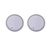 LED Car Coaster for Jaguar XE XEL XF XFL XJ F-PACE F-Type, 2PCS Cup Holder Coasters Anti-Slip Shockproof Drink Mats Lights Center Console Protector Accessories