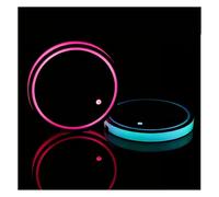LED Car Coasters, 2Pcs LED Cup Holder Lights for Car with 7 Colors, USB Charging Car Coasters - Car Accessories Interior Decoration Lights for All Models