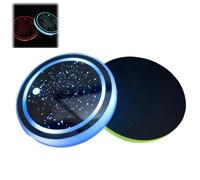 Led Car Coasters,7 Colors Luminescent Car Cup Coaster,USB Charging C-ar C-up Holder,Non-Slip C-ar Coast-er C-up Mat,C-ar Led Interior Lights,C-ar Accessories Interior,C-ar C-up Hold-er Coast-er