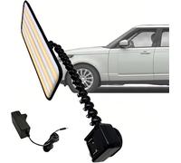 LED Car Dent Lamp, Paintless Dent Repair Tool with 3 Strip Line Board, Fast Charging Dock & 360° Robotic Arm Suction Cup Bracket, Professional PDR Kit for Auto Body Dents Removal(A)