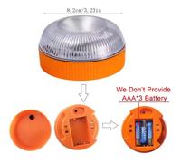 Led Car Emergency Light Flashing Light Magnetic Induction Road Accident Light Portable Strobe Warning Light 2pc