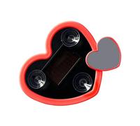 LED Car Interior Light - Heart Shaped Decorative Solar Window Lamp | Small Neon LED Accent | Car Interior Night Lighting with Triangle Window for Decoration