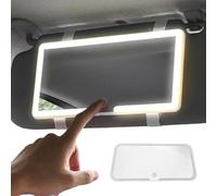 LED Car Sun Visor Vanity Mirror With 60 LEDs and 3 Light Modes