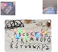LED Card Pendant Light - Cute Cards-Light Pendant, Upside Down LED Car Ornament, Funny Hanging Car Accessory with Soft Glow Light, Glowing Warning Keychain (B)