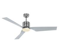 LED Ceiling fan light and Remote control Eco Dynamix Chrome DC Fan Smart Control [EEK: D]