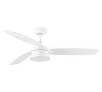LED Ceiling fan light Bronx White DC Ceiling fan with Remote control with Timer