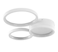 Beliani Led Ceiling Lamp Agnat Metal White