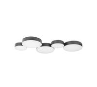 LED Ceiling Lamp LUGA Metal Black