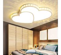 LED Ceiling Lamp Modern Boy Girl Crystal Ceiling Lights 3000K-6000K Cartoons Eye Protection Bedroom Children's Room Living Room Lighting, Dimmable with Remote Control Chandelier Lustres White52CM/24W