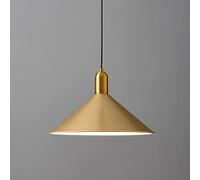 LED Ceiling Lamp Modern Pendant Lighting Fixture, Cone Hanging Lighting Lampshade Gold Metal Chandelier, Living Room Kitchen Island Warm White Suspension Lamps, 3000K (Color : Gold)