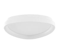 Beliani LED Ceiling Lamp Nanding Metal White, White