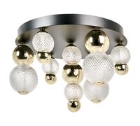LED Ceiling Lamp SORA Glass Gold