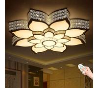 LED Ceiling Lamps Modern Flower-Shape Dimmable Ceiling Light Creative Lotus Design Lamp Acrylic Lampshade Living Room Lamp Bedroom Chandelier Dining Room Pendant Lamp Children Room Lighting,50cm