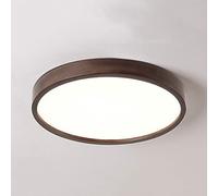 LED Ceiling Lamps, Walnut Log LED Lights, Wooden Japanese-style Ultra-thin Room Lights, Round Solid Wood Living Room Lights, Ultra-thin Large Size, Living Room, Study, Bedroom, Aisle beautiful scenery