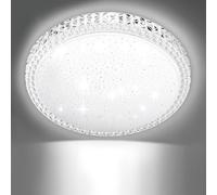 LED Ceiling Light,24W 2400LM Flush Ceiling Lights,6500K Daylight White Ceiling Lights,Ø33cm Round Ceiling Lighting,Modern LED Ceiling Light for Living Room Bedroom Kitchen Porch Office