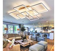 LED Ceiling Light,41.7in Modern Led Ceiling Lights for Living Room Light Ceiling Light Chandelier Modern with 8-Square,Dimmable Flush Mount Led Ceiling Lamps with Remote 120W,White,3000K-6500K