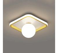 Led Ceiling Light Acrylic Close to Lights, Modern Geometric Design Lamp for Hallway Entrance Office Bedroom Porch Lights Cloakroomk-B/D/B