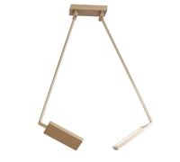 LED Ceiling Light Aluminum Gold 2 Adjustable Heads Book Model