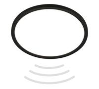 LED Ceiling Light Bathroom Lamp 18W 2400lm Motion Sensor IP44 Ø290mm Slim Black [EEK: E]