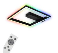 LED Ceiling Light Black 57x48cm 20W 2700K-6500K RGB Backlight Remote Control