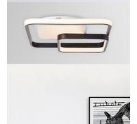 LED Ceiling Light Cava White/Black 40x40cm 42W 5000lm Cct Dimmable Remote