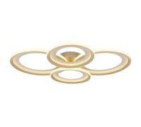 Luminosa Lighting Luminosa Glitra Quad Ring Semi Flush Ceiling Light Matt Sand Led 3000K