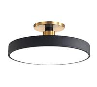 Led Ceiling Light Chandelier Kitchen Macaroon Round,Fashion Flat Lights Flush-Mounted Bright Lamp Ironwork Tricolor Dimmable for Study Office Hallway