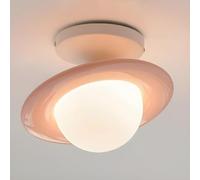 Led Ceiling Light Chandelier Kitchen Modern Children's Room Bedside,3 Color Dimmable Glass Globe Lamp for Bedroom Corridor Balcony, 7.87 Inch