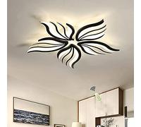 LED Ceiling Light Dimmable Living Room Lamp with Remote Control Bedroom Ceiling Lamp Modern Ceiling Lighting White Creative Design Bedroom Lamp Dimming Color Changing Ceiling Light (Black, 5 heads)