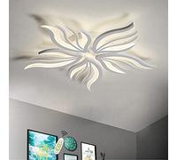 LED Ceiling Light Dimmable Living Room Lamp with Remote Control Bedroom Ceiling Lamp Modern Ceiling Lighting White Creative Design Bedroom Lamp Dimming Color Changing Ceiling Light (White, 5 heads)