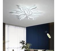 LED Ceiling Light Dimmable Living Room Lamp with Remote Control Bedroom Ceiling Lamp Modern Ceiling Lighting White Creative Design Bedroom Lamp Dimming Color Changing Ceiling Light 9 Heads 90W