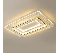 LED Ceiling Light Dimmable Restaurant with Remote Control Ceiling Lamp Modern Acrylic Chandelier Metal Ceiling Spotlights for Living Room Bedroom Bathroom Cottage Lamps