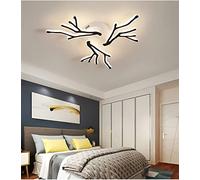 LED Ceiling Light Dimmable with Remote Control Large Living Room Bedroom Ceiling Lamp Acrylic Wrought Iron Ceiling Lamp Branch Shape Household Room Bedroom Lamp Chandelier