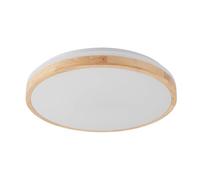 LED Ceiling Light 'Emiva' dimmable (Modern) in Brown Made of Wood for e.g. Living Room & Dining Room (1 Light Source,) from Lindby | Ceiling lamp, lamp