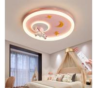 LED Ceiling Light for Children's Room, Dimmable with Remote Control, Cartoon Unicorn Design for Bedroom and Living Room Lighting